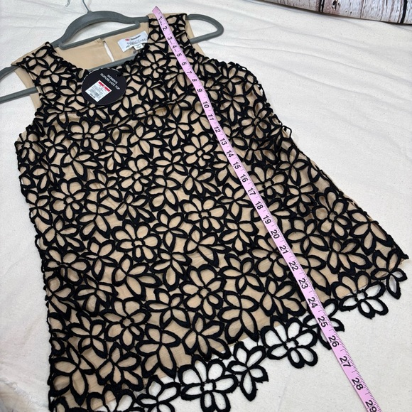 🏷️NWT Lela Rose for Neiman Marcus x Target Guipure Lace Sleeveless Top XS Lined - Picture 12 of 16